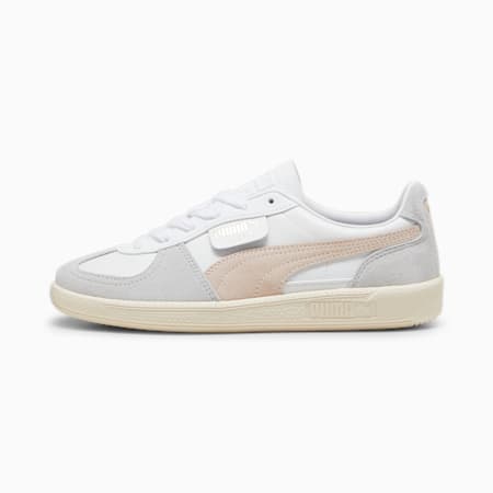 Sneakers Palermo in pelle da donna, PUMA White-Rosebay-Sugared Almond, small