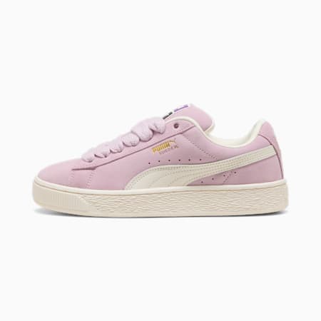 Suede XL sneakers voor dames, Grape Mist-Warm White, small