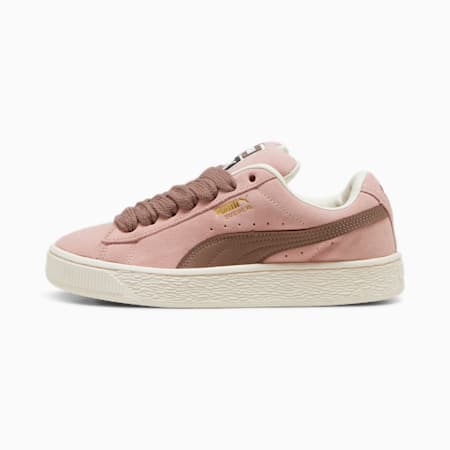 Suede XL sneakers voor dames, Future Pink-Warm White, small