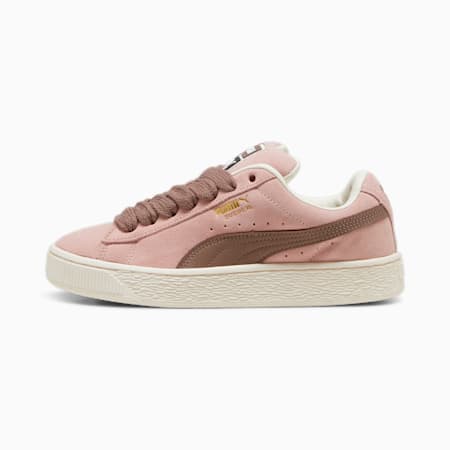 Suede XL sneakers voor dames, Future Pink-Warm White, small