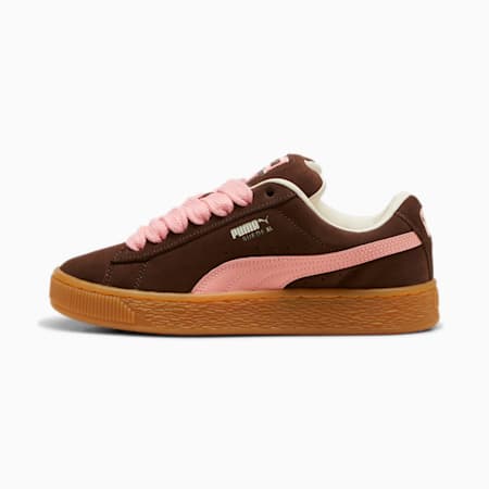 Zapatillas Suede XL para mujer, Chestnut Brown-Peach Smoothie-Frosted Ivory, small