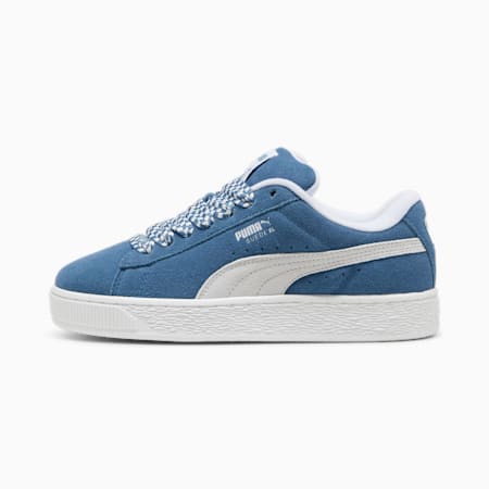 Suede XL Lace Sneakers Women, Blue Horizon-PUMA White, small