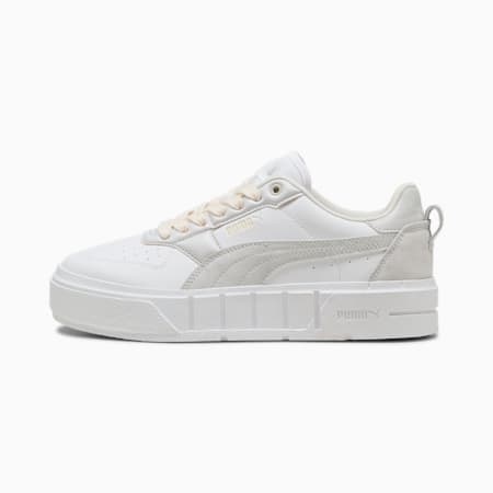 Cali Court Winter Volume Sneakers Women, PUMA White-Feather Gray, small