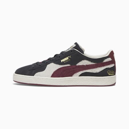 Suede Camowave We Are Legends Deeply Rooted Sneakers, Strong Gray-Warm White-Aubergine, small