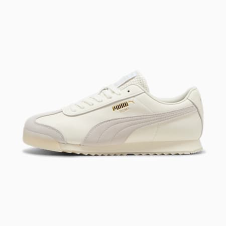 Roma Classics Sneakers, Warm White-Sedate Gray-PUMA Gold, small-PHL