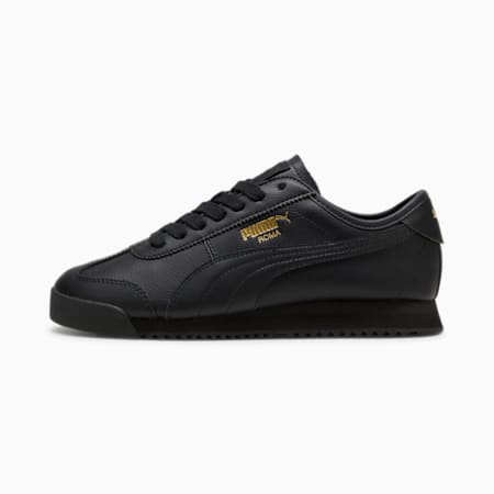 Sneakersy unisex Roma 68 Revival, PUMA Black-Puma Team Gold, small