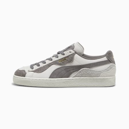 Suede Trippy Sneakers, Feather Gray-Cool Dark Gray-Feather Gray, small