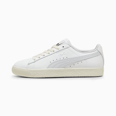 Clyde Leather Sneakers Unisex PUMA White PUMA Black Frosted Ivory PUMA Shop All Puma PUMA