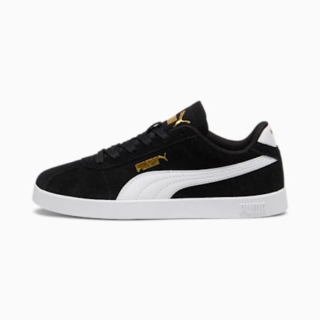 PUMA Club II Sneakers - Youth 8-16 years, PUMA Black-PUMA White-PUMA Gold, small-AUS