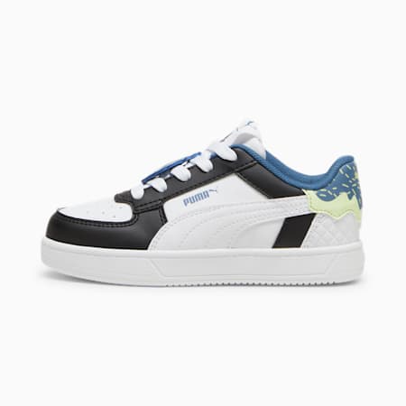 Sepatu Kets Anak PUMA x TROLLS Caven 2.0, PUMA Black-PUMA White-Blue Horizon, small-IDN