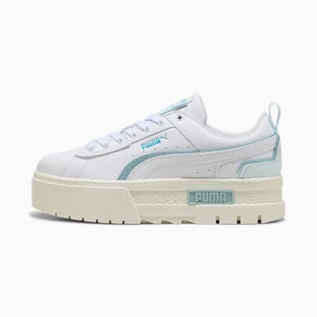 Mayze UT Animetal Women's Sneakers, PUMA White-Turquoise Surf-Dewdrop, small-AUS