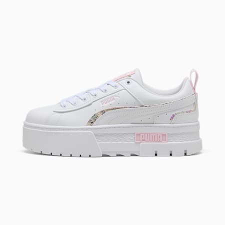 Mayze Anidescent Women's Sneakers, PUMA White-PUMA White-Whisp Of Pink, small-AUS