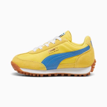 Easy Rider Vintage Little Kids' Sneakers, Speed Yellow-Bluemazing-PUMA Gold, small