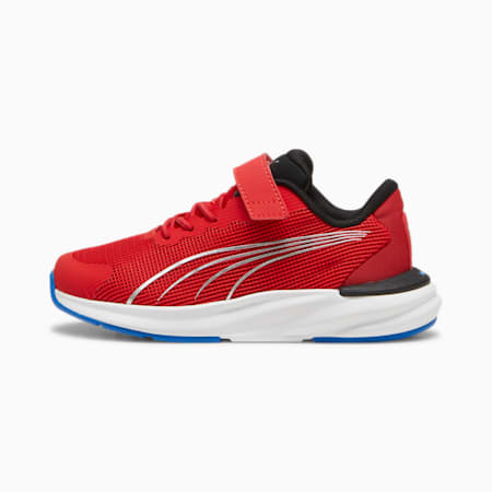 Rapid NITRO™ Running Shoes - Kids 4-8 years, For All Time Red-PUMA Black-Hyperlink Blue, small-AUS