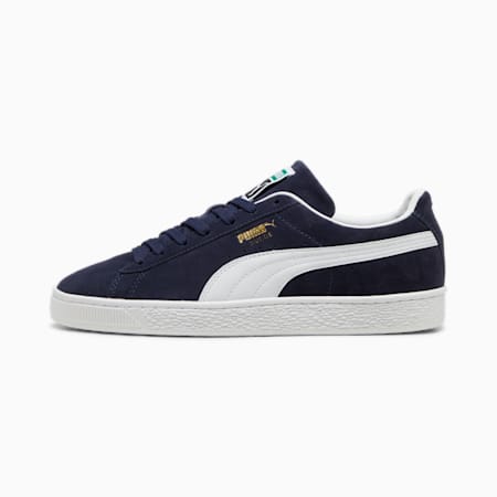 Suede Classic Sneakers Unisex, PUMA Navy-PUMA White, small-AUS