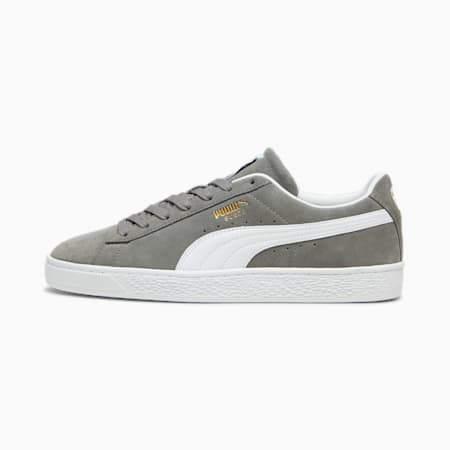 Sneakers Suede Classic unisex, Cast Iron-PUMA White, small