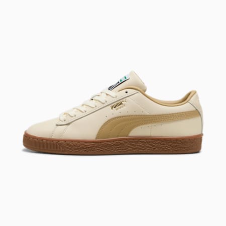 Basket Classic XXI Muted, Alpine Snow-Prairie Tan-PUMA Gold, small