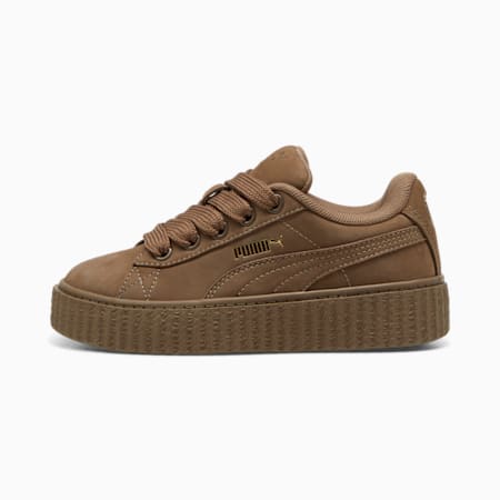 FENTY x PUMA Creeper Phatty Earth Tone Sneakers Kinder, Totally Taupe-PUMA Gold-Warm White, small