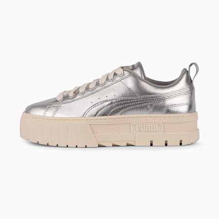 Zapatillas Mayze Chrome para mujer, PUMA Silver-Matte Silver-Sugared Almond, small-PER