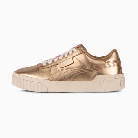 Zapatillas Cali Chrome para mujer, PUMA Gold-Sugared Almond-Matte Puma Gold, small-PER