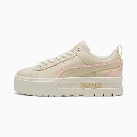 Mayze UT Muted Animal Sneakers Women, Alpine Snow-Island Pink-Creamy Vanilla, small