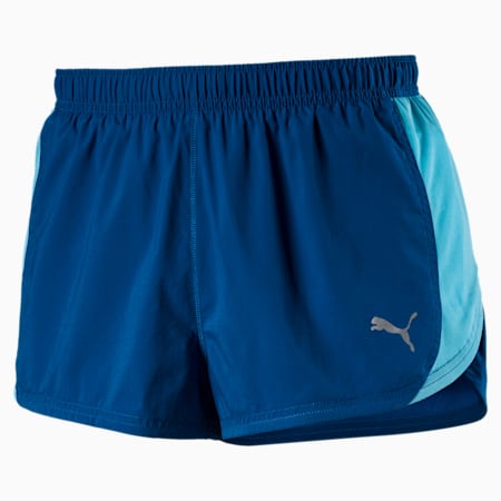 Running Men's Split Shorts, Lapis Blue, small-SEA