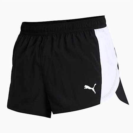 Cross the Line Split Woven dryCELL Men's Shorts, Puma Black, small-IND