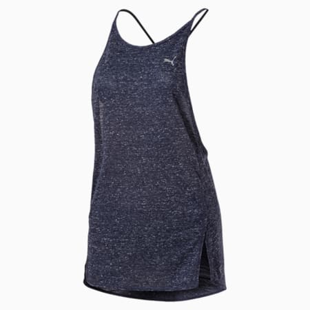 Active Training Women's Dancer Draped Tank Top, Peacoat Heather, small-IND