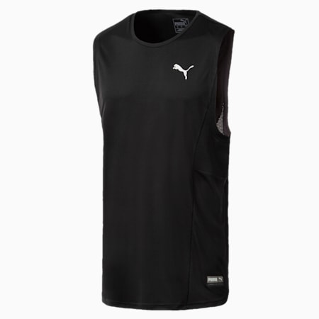 A.C.E. Sleeveless Men's Training Tee, Puma Black, small-SEA