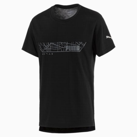 Energy Triblend Graphic Men's Running Tee, Puma Black, small-IND