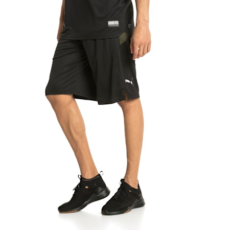 Energy 11" Men's Running Shorts, Puma Black-Forest Night, small-SEA