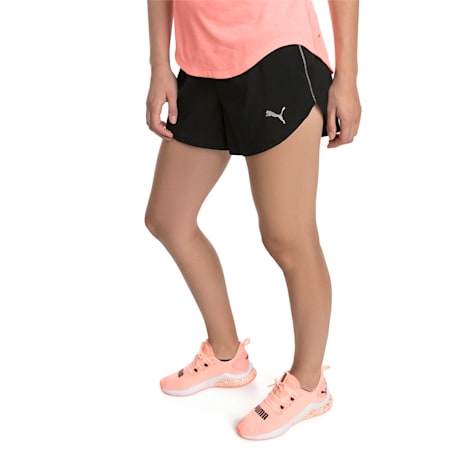 Ignite 3" Women's Shorts, Puma Black, small-AUS