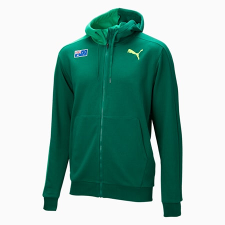 Athletics Australia Men's Village Wear Hooded Sweat, Alpine Green-AU, small-AUS