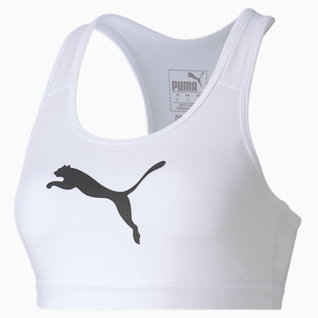 4Keeps Bra PM  Training Bra, Puma White-Puma Black Cat, small-SEA