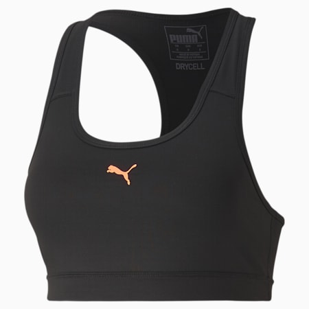 บราออกกำลังกาย 4Keeps Bra PM, Puma Black-Peach pearl cat, small-THA