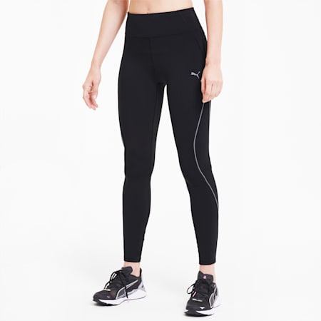 Lite High Waist 7/8 Women's Running Leggings, Puma Black, small-SEA