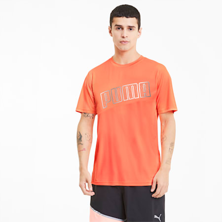 Run Men's Logo T-Shirt, Nrgy Peach, small-IND