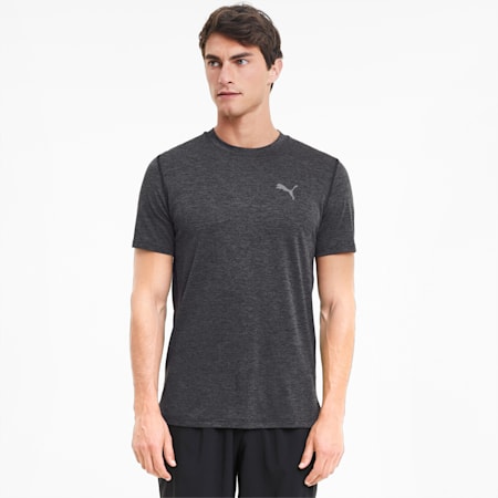 Favourite Heather dryCELL Reflective Tec Men's Running T-Shirt, Dark Gray Heather, small-IND