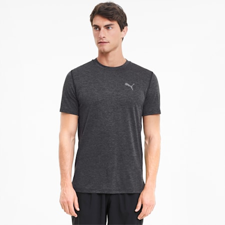 Favourite Heather Men's Running Tee, Dark Gray Heather, small-SEA