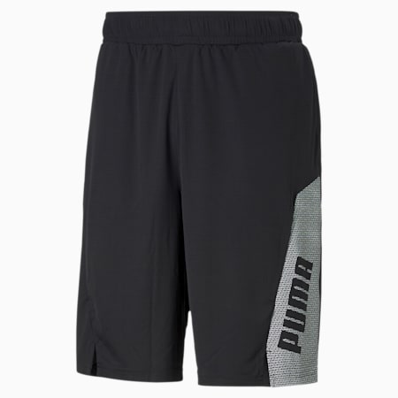 Knitted 10" Session dryCELL Men's Training Shorts, Puma Black-Puma White, small-IND
