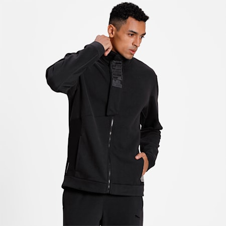 Knitted Full-Zip warmCELL Men's Training Jacket, Puma Black, small-IND