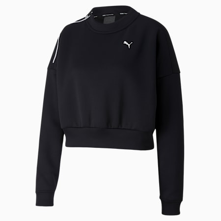 puma black and white sweater