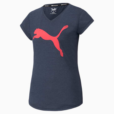 Favourite Heather Cat Women's Training Tee, Spellbound Heather, small-PHL