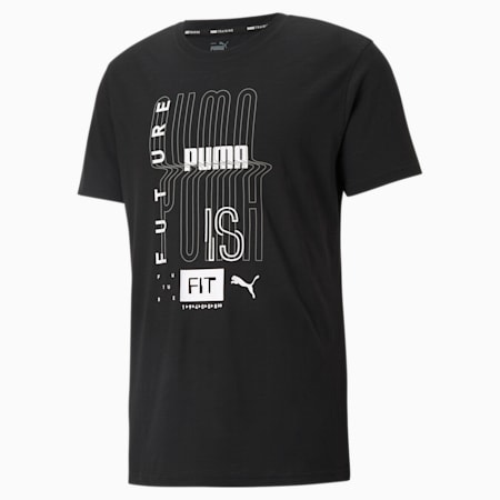 Performance Graphic Men's Training  Relaxed T-Shirt, Puma Black, small-IND