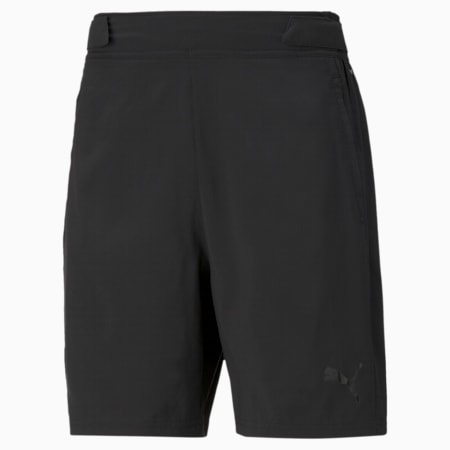 Woven 7" Men's Training Shorts, Puma Black, small-AUS