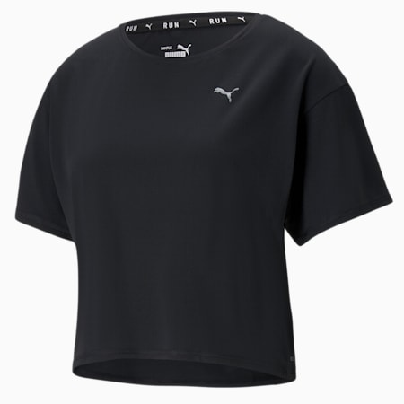 COOLadapt Short Sleeve Women's Running Tee, Puma Black, small-PHL