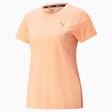 Damski T-shirt do biegania z krótkim rękawem Favourite, Fizzy Melon-Firelight, small