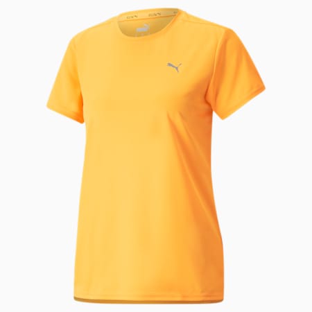 Damski T-shirt do biegania z krótkim rękawem Favourite, Sun Stream, small
