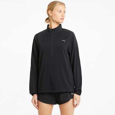 Favourite Woven Women's Running Jacket, Puma Black, small-THA