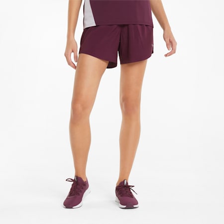 Favourite Woven 5" Women's Running Shorts, Grape Wine, small-THA